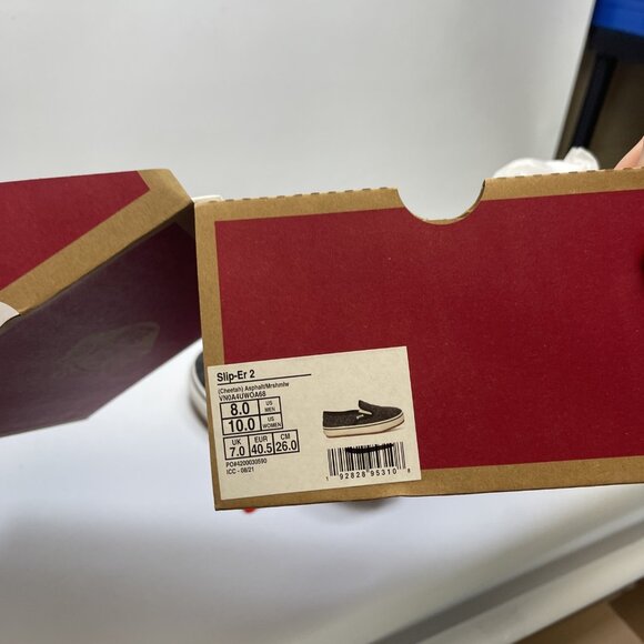 VANS Slip-Er 2 Mule Slippers Gray Cheetah AOP Black White Gum Cozy Men 8, Wom 10 - Picture 10 of 13